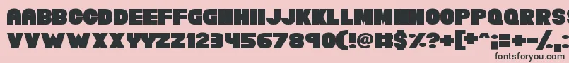 Chunky Funks Font – Black Fonts on Pink Background