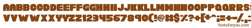 Chunky Funks Font – Brown Fonts on White Background