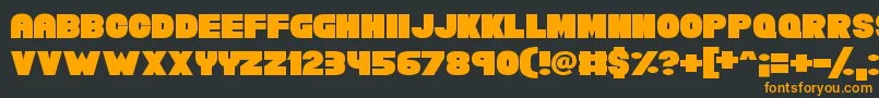 Chunky Funks Font – Orange Fonts on Black Background