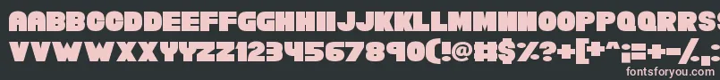 Chunky Funks Font – Pink Fonts on Black Background