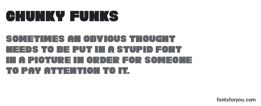 Обзор шрифта Chunky Funks (123460)
