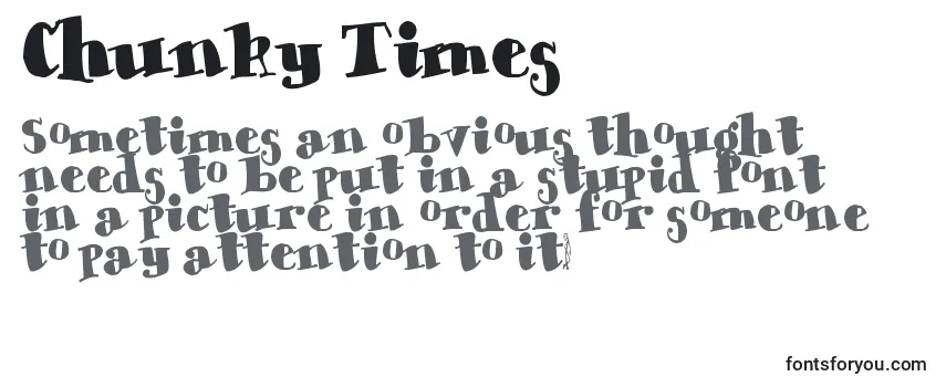 Review of the Chunky Times Font