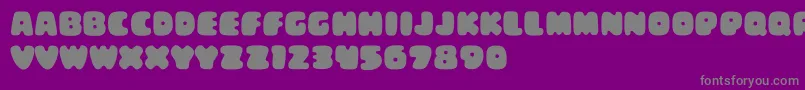 ChunkyTownDemo Font – Gray Fonts on Purple Background