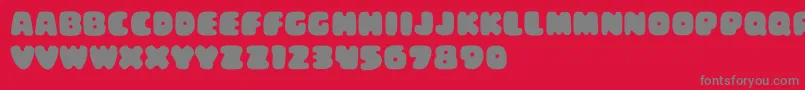 ChunkyTownDemo Font – Gray Fonts on Red Background