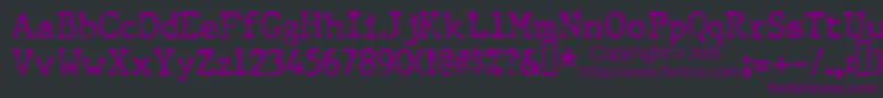 CHUNT    Font – Purple Fonts on Black Background