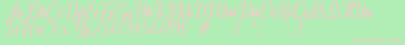 Chuttime Personal Use Only Font – Pink Fonts on Green Background