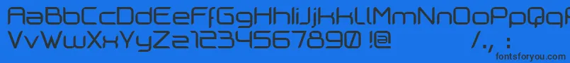 Шрифт Cilogie – чёрные шрифты на синем фоне