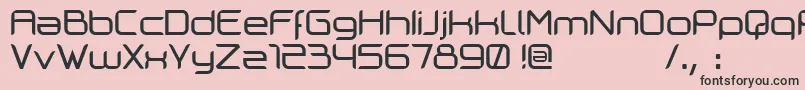 フォントCilogie – ピンクの背景に黒い文字