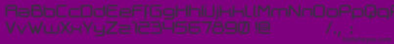 Шрифт Cilogie – чёрные шрифты на фиолетовом фоне