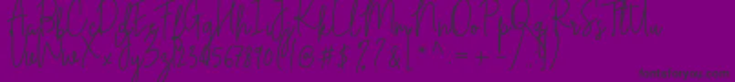 Cilupba Font – Black Fonts on Purple Background