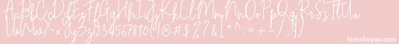 Cilupba Font – White Fonts on Pink Background