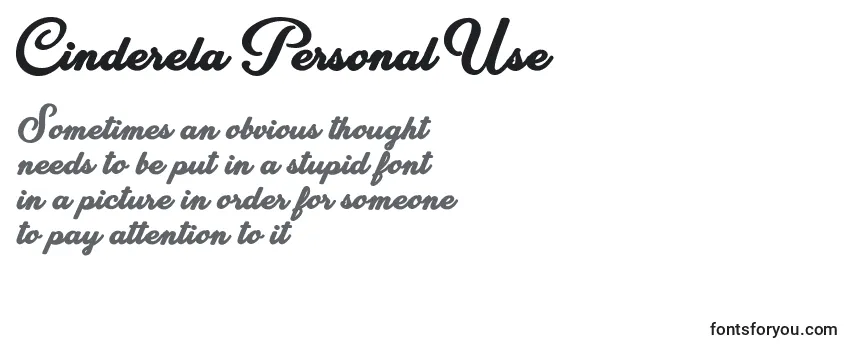 Cinderela Personal Use Font