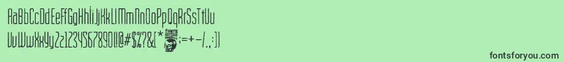 Cinema Capitol Font – Black Fonts on Green Background