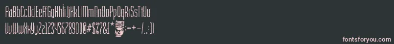 Cinema Capitol Font – Pink Fonts on Black Background