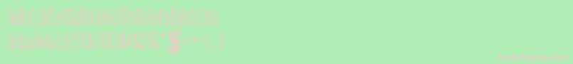 Cinema Capitol Font – Pink Fonts on Green Background
