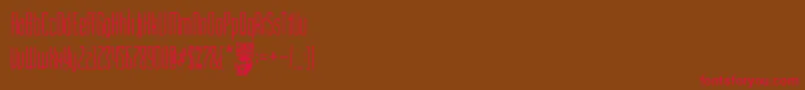 Cinema Capitol Font – Red Fonts on Brown Background