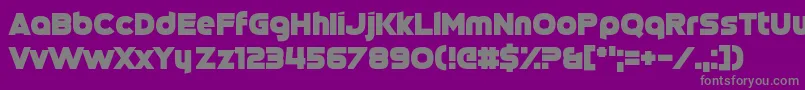 Cinqcent-Schriftart – Graue Schriften auf violettem Hintergrund
