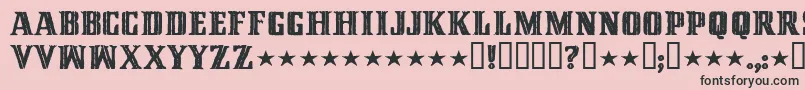 CINQMM   Font – Black Fonts on Pink Background