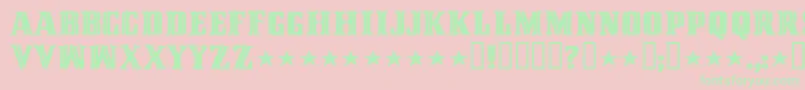 CINQMM   Font – Green Fonts on Pink Background