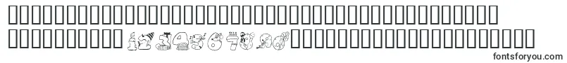 KrBirthdayNumbers Font – Fonts for Adobe Reader