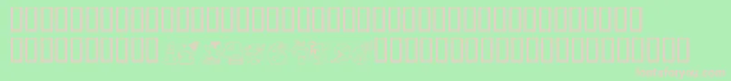 KrBirthdayNumbers Font – Pink Fonts on Green Background