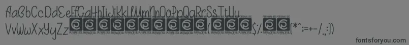 CintaCantik Free Font – Black Fonts on Gray Background