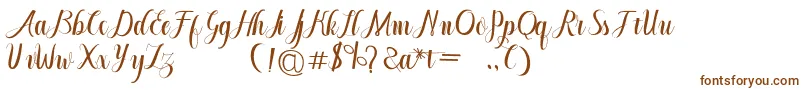 Шрифт Cintella free – коричневые шрифты на белом фоне