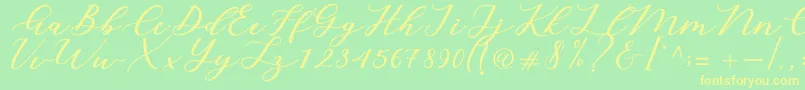 Más sobre la fuente Cintya Script fuente Cintya Script – Fuentes Amarillas Sobre Fondo Verde