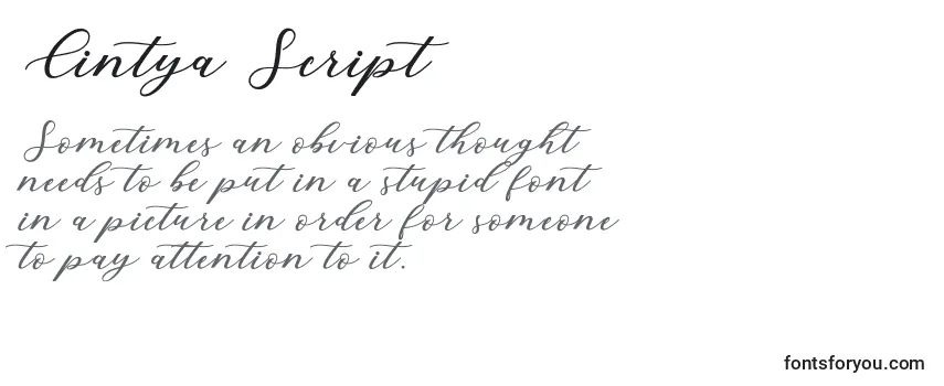 Cintya Script (123483)-fontti