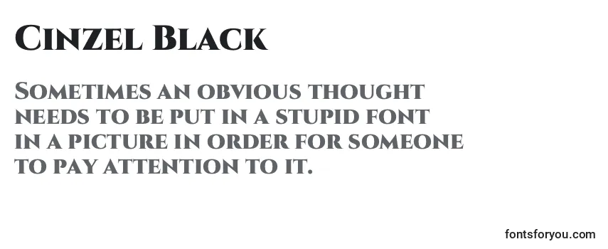 Cinzel Black-fontti