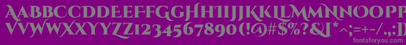 CinzelDecorative Black Font – Gray Fonts on Purple Background
