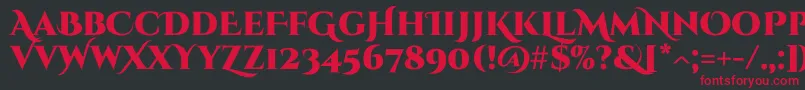 CinzelDecorative Black Font – Red Fonts on Black Background