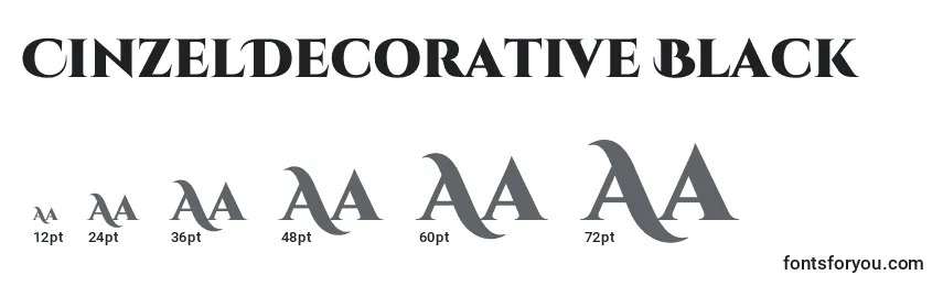 CinzelDecorative Black Font Sizes