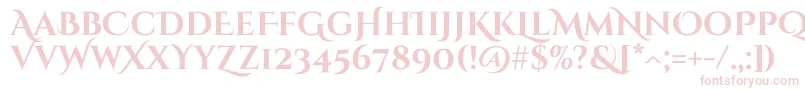 Lisätietoja CinzelDecorative Bold-fontista CinzelDecorative Bold-fontti – vaaleanpunaiset fontit valkoisella taustalla