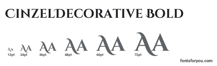 CinzelDecorative Bold Font Sizes