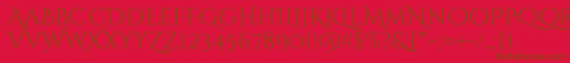 CinzelDecorative Regular Font – Brown Fonts on Red Background