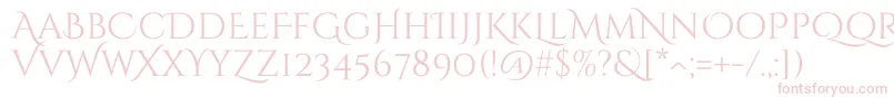 CinzelDecorative Regular Font – Pink Fonts on White Background