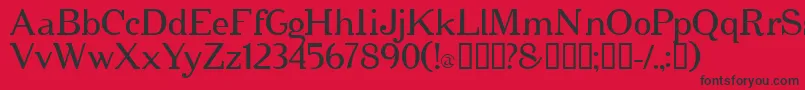 cipher   Font – Black Fonts on Red Background