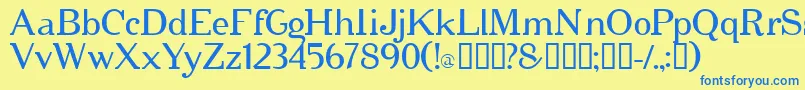cipher   Font – Blue Fonts on Yellow Background