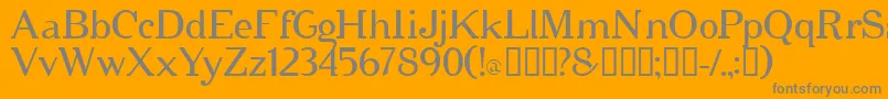 cipher   Font – Gray Fonts on Orange Background