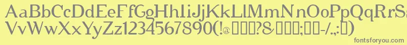 cipher   Font – Gray Fonts on Yellow Background