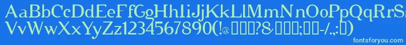 cipher   Font – Green Fonts on Blue Background