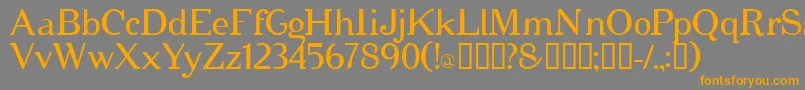 cipher   Font – Orange Fonts on Gray Background