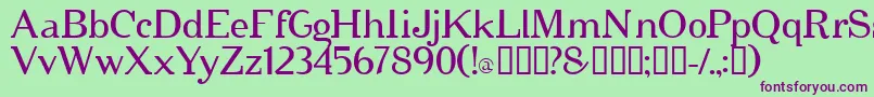 cipher   Font – Purple Fonts on Green Background