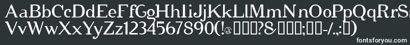 フォントcipher   – 黒い背景に白い文字