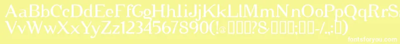 cipher   Font – White Fonts on Yellow Background