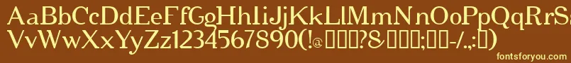 cipher   Font – Yellow Fonts on Brown Background