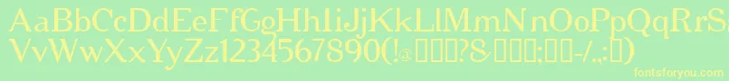 cipher   Font – Yellow Fonts on Green Background