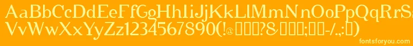 cipher   Font – Yellow Fonts on Orange Background