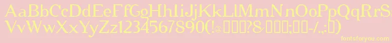 cipher   Font – Yellow Fonts on Pink Background